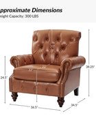 Wladimir Traditional Genuine Leather Armchair