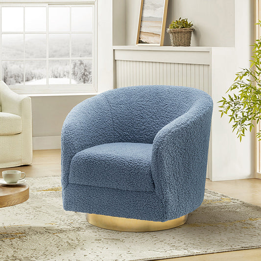 Victoria Boucle Swivel Barrel  Armchair