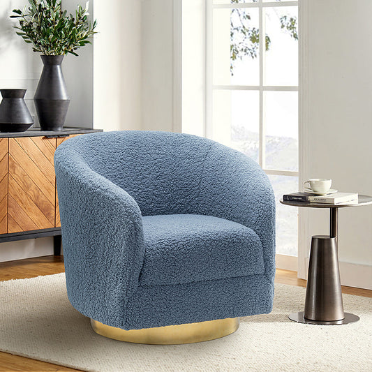 Victoria Boucle Swivel Barrel  Armchair