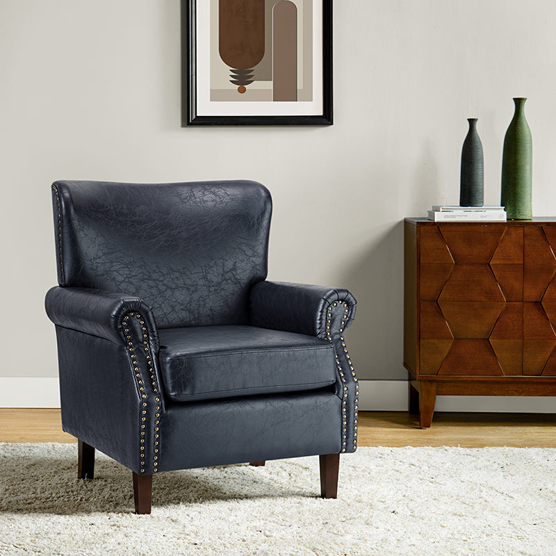 Luna Faux Leather Armchair