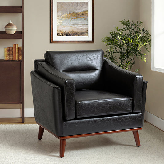 Abraham Vegan Leather Armchair