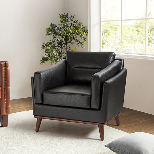 Abraham Vegan Leather Armchair