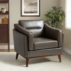 Abraham Vegan Leather Armchair