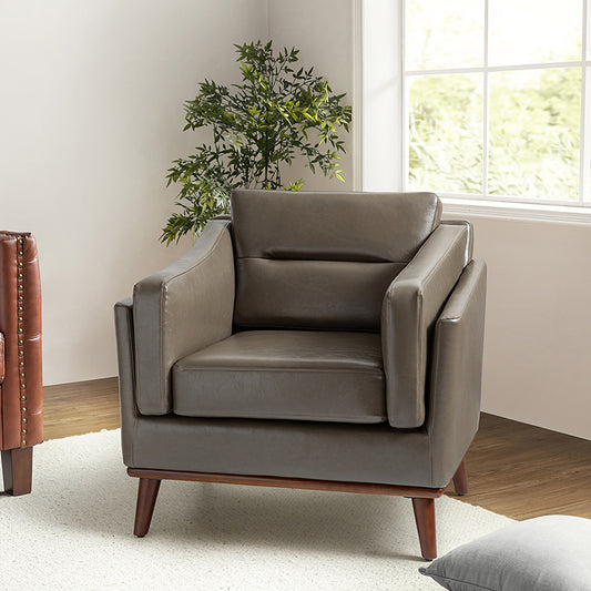 Abraham Vegan Leather Armchair