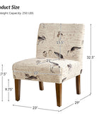 Heinrich Andreas Armless Accent Chair