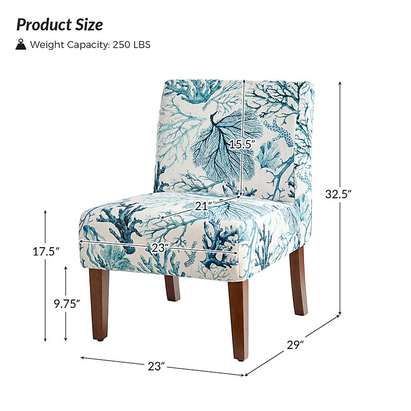 Heinrich Andreas Armless Accent Chair