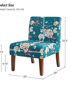 Heinrich Andreas Armless Accent Chair