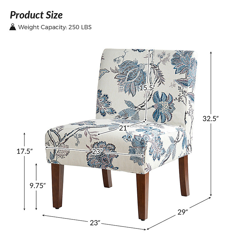 Heinrich Andreas Armless Accent Chair