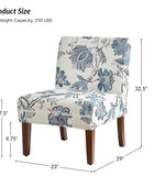 Heinrich Andreas Armless Accent Chair