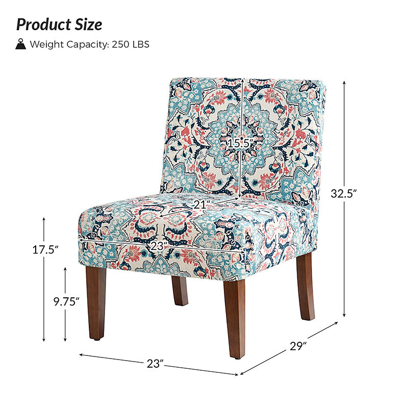 Heinrich Andreas Armless Accent Chair