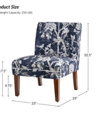 Heinrich Andreas Armless Accent Chair