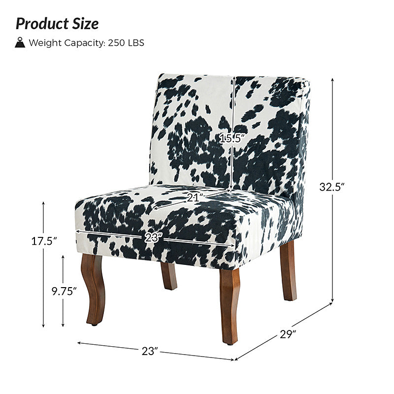 Heinrich Andreas Armless Accent Chair