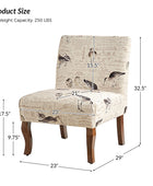 Heinrich Andreas Armless Accent Chair