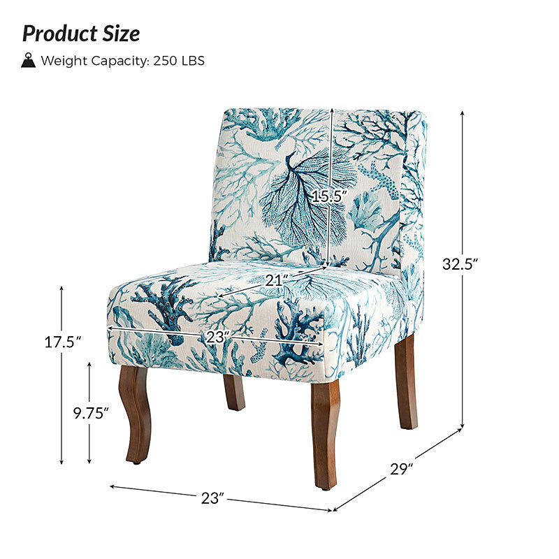 Heinrich Andreas Armless Accent Chair