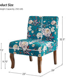 Heinrich Andreas Armless Accent Chair