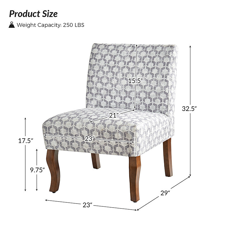 Heinrich Andreas Armless Accent Chair