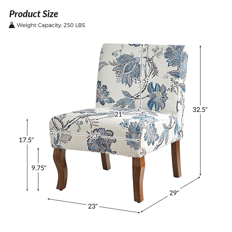 Heinrich Andreas Armless Accent Chair