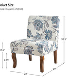 Heinrich Andreas Armless Accent Chair