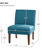 Heinrich Andreas Armless Accent Chair