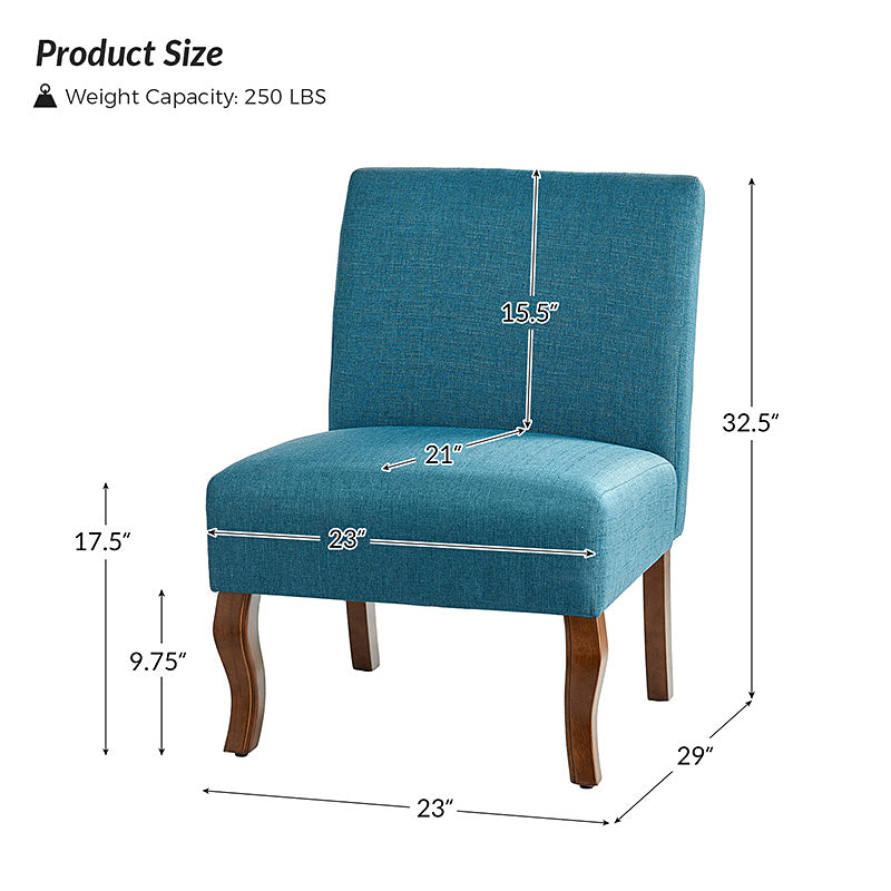 Heinrich Andreas Armless Accent Chair