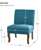 Heinrich Andreas Armless Accent Chair