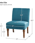 Heinrich Andreas Armless Accent Chair