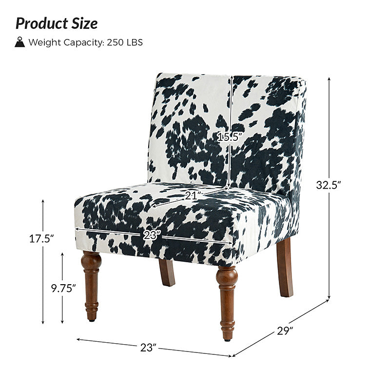 Heinrich Andreas Armless Accent Chair