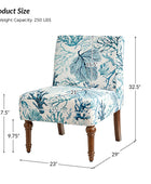 Heinrich Andreas Armless Accent Chair