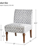 Heinrich Andreas Armless Accent Chair