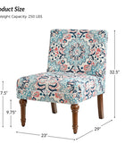 Heinrich Andreas Armless Accent Chair