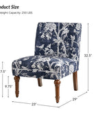 Heinrich Andreas Armless Accent Chair