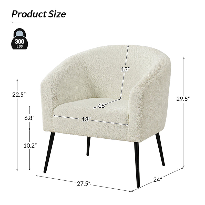 Gregory Modern Boucle Armchair