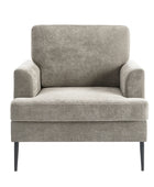 Geoffrey Modern Armchair with Detachable Back Cushion