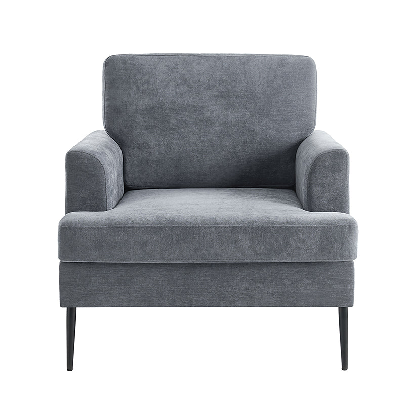 Geoffrey Modern Armchair with Detachable Back Cushion