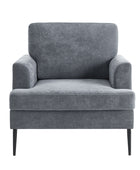 Geoffrey Modern Armchair with Detachable Back Cushion