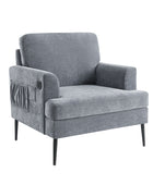 Geoffrey Modern Armchair with Detachable Back Cushion