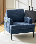 Geoffrey Modern Armchair with Detachable Back Cushion