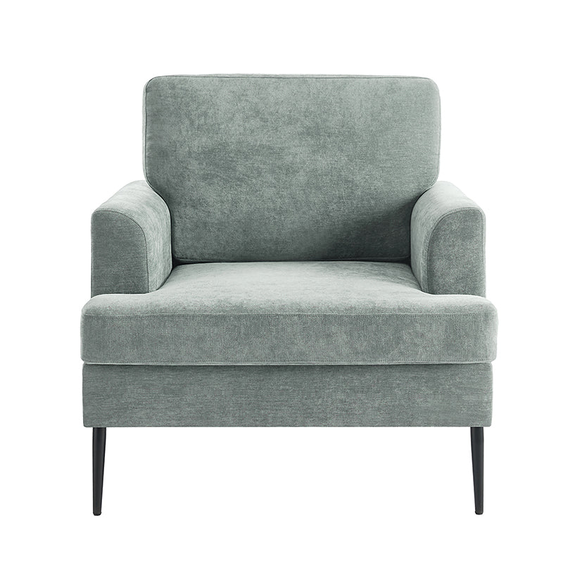 Geoffrey Modern Armchair with Detachable Back Cushion