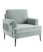 Geoffrey Modern Armchair with Detachable Back Cushion