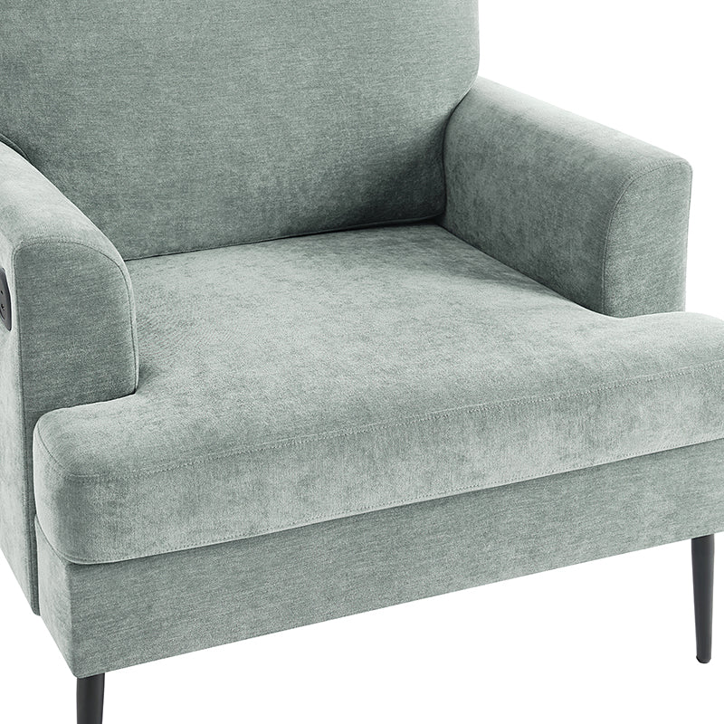 Geoffrey Modern Armchair with Detachable Back Cushion