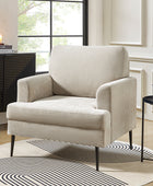 Geoffrey Modern Armchair with Detachable Back Cushion