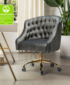 Penelope Velvet Tufted Office Chair