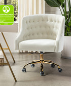 Penelope Velvet Tufted Office Chair