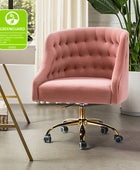 Penelope Velvet Tufted Office Chair