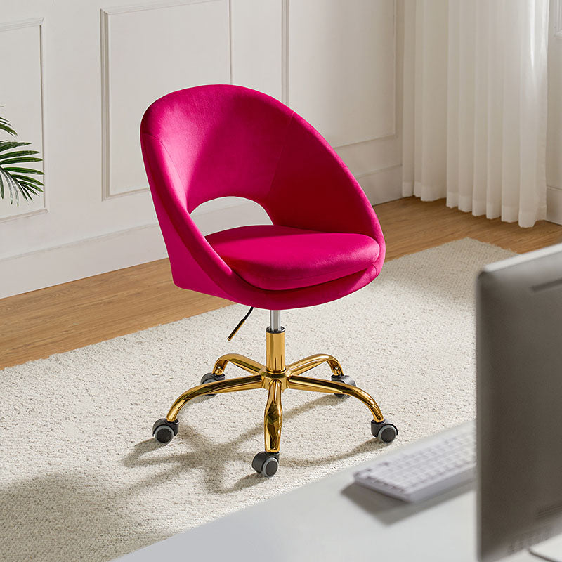 Ramona Velvet Upholstered Office Chair Hulala Home