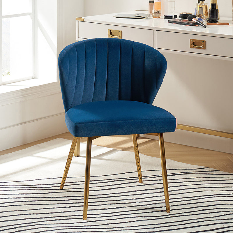 Velvet chairs with online gold legs