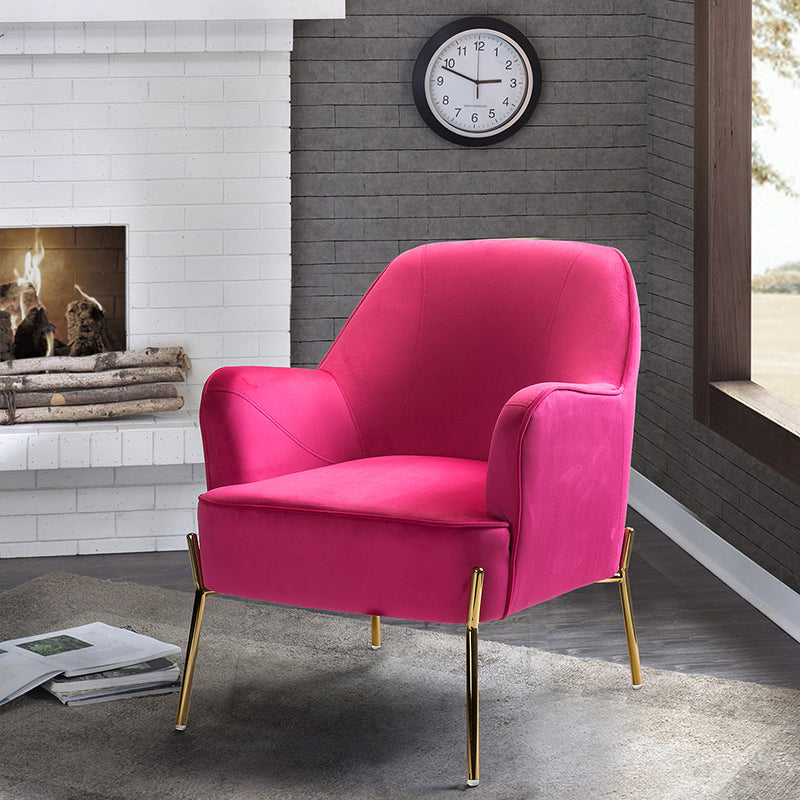 Armchair discount pink velvet