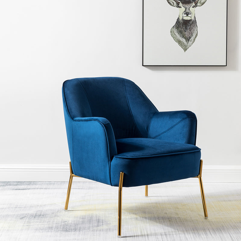 Velvet discount navy armchair