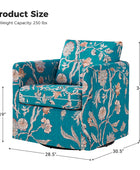 Claudius Upholstered Slipcovered Swivel Barrel Chair