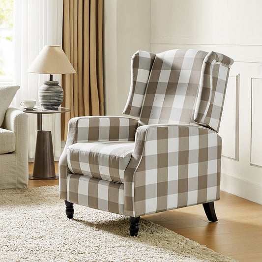 Lilith Upholstered Recliner Chair with Adjustable Backrest & Footrest